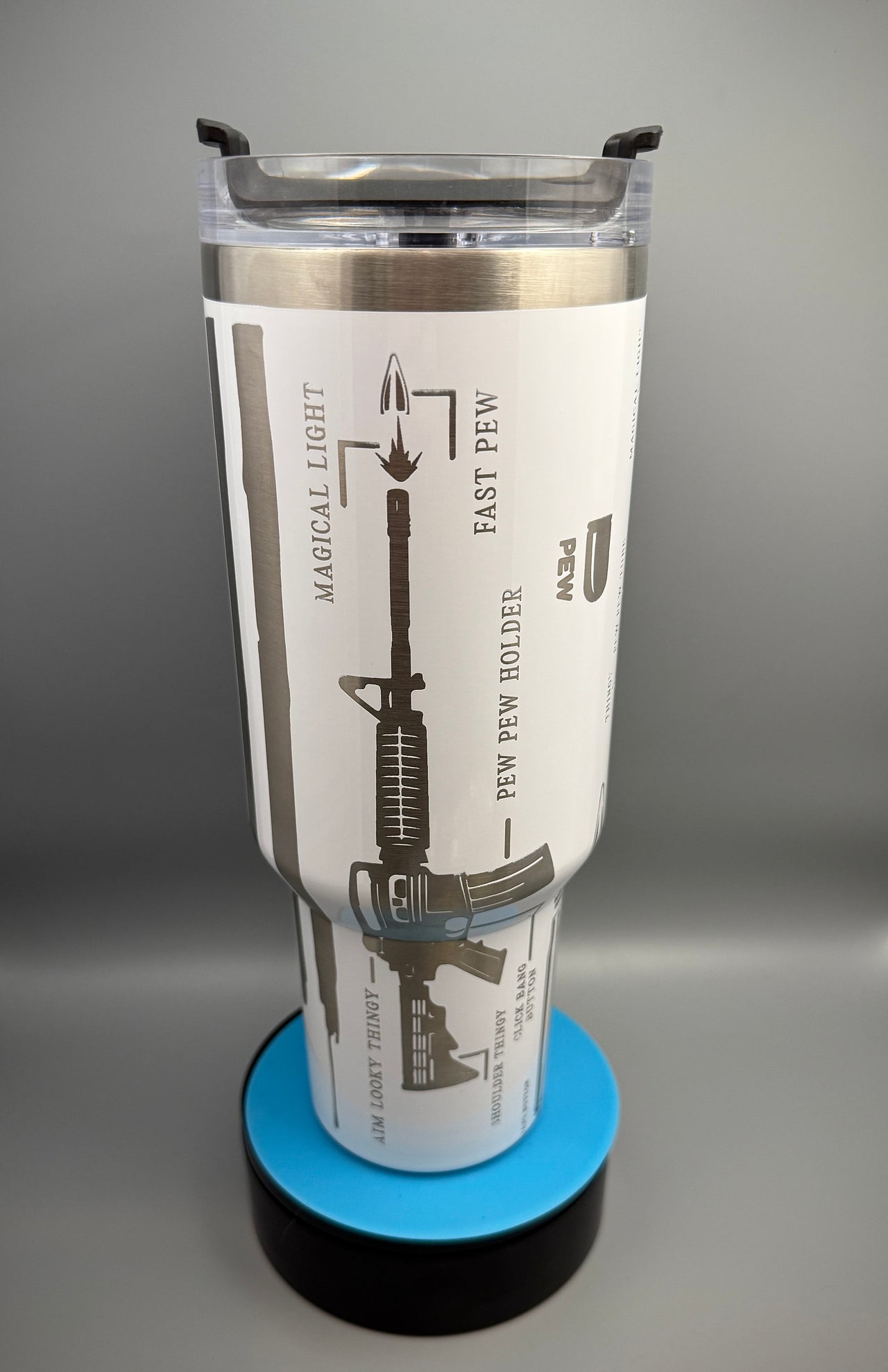 Anatomy of a Pew-Pew Tumbler (40 oz)