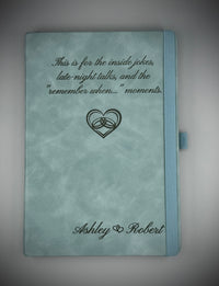 Nothing but Possibilities – Blank Paged Personalized Leather Notebook