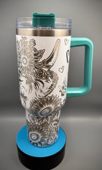 Sunflower Moo-d Tumbler (40 oz)