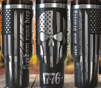 Freedom Runs Deep - 40oz Tumbler