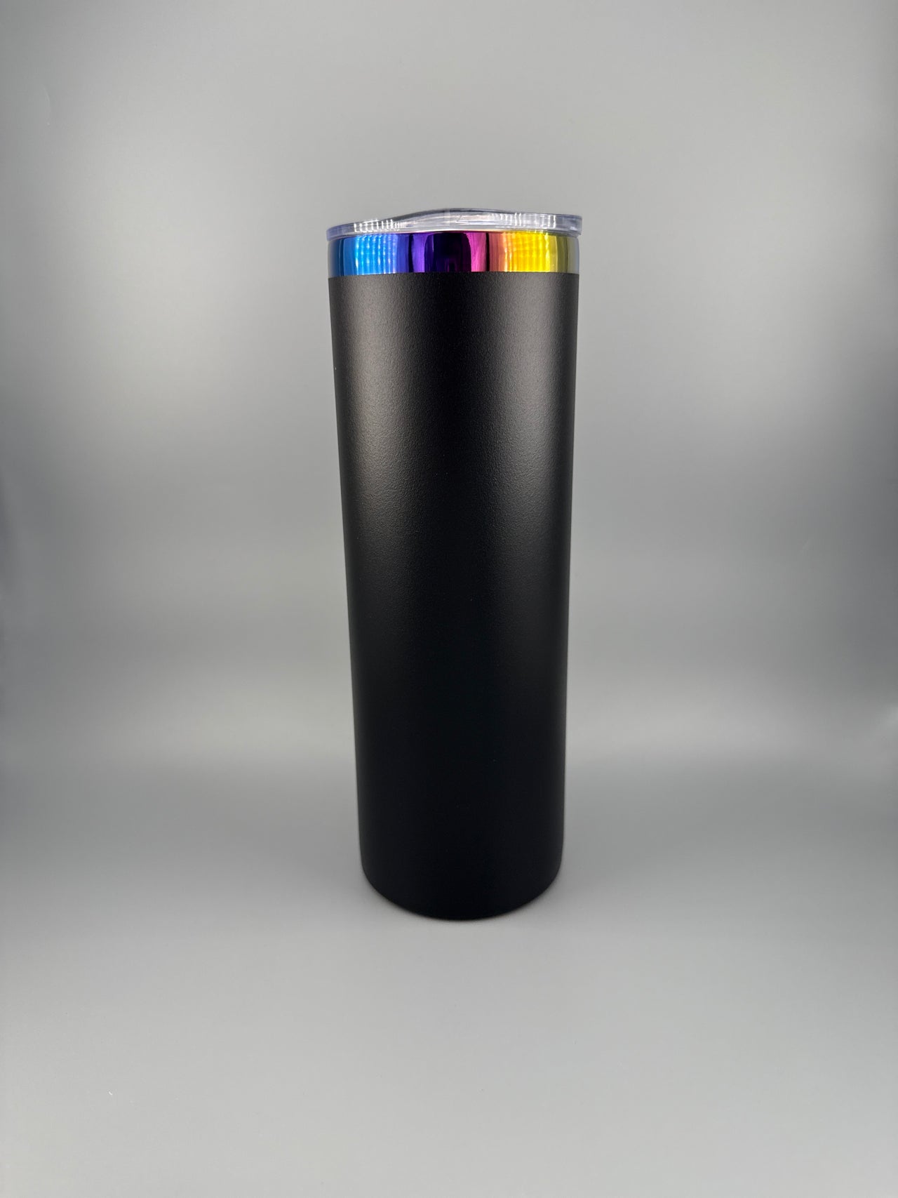 Chill and Refill – 20 Oz Skinny Black Tumbler (Fully Personalized)