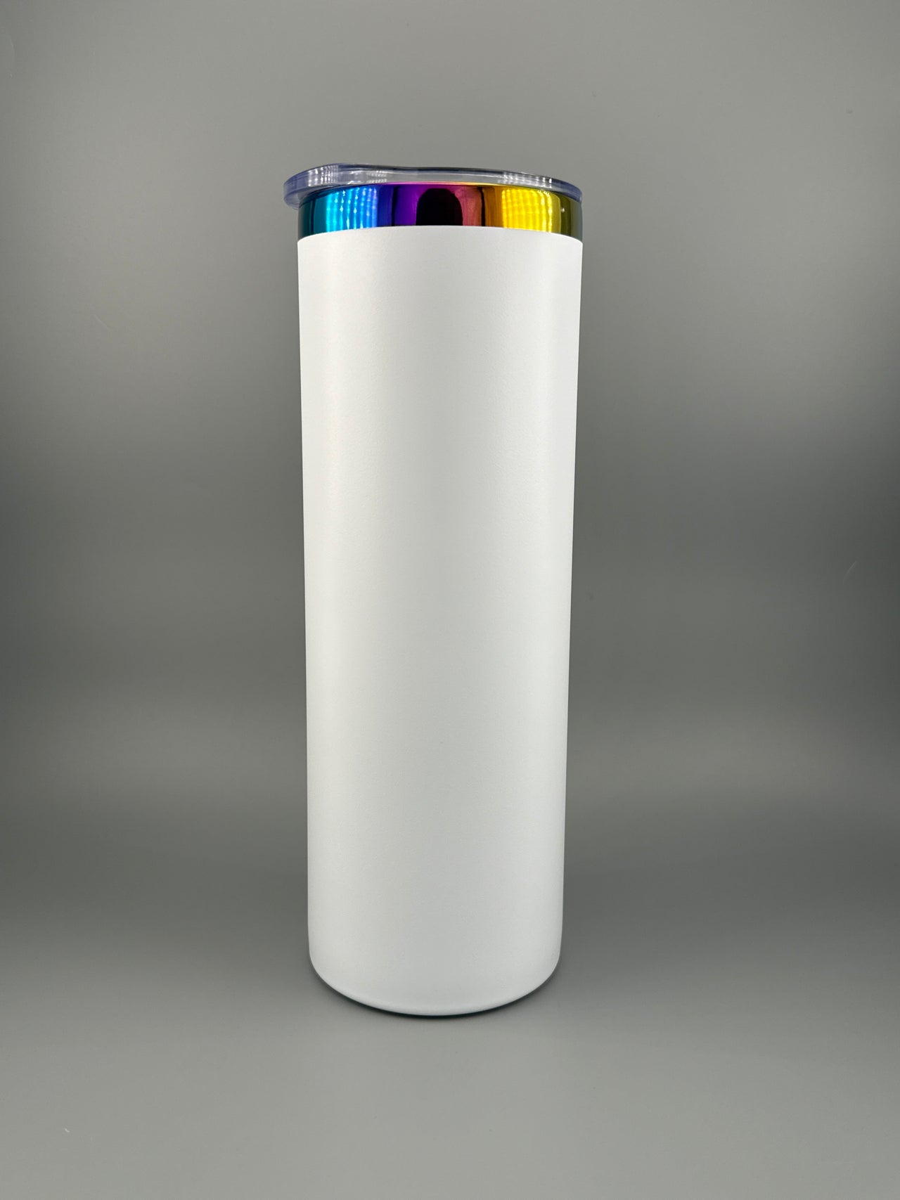 Chill and Refill – 20 Oz Skinny White Tumbler (Fully Personalized)