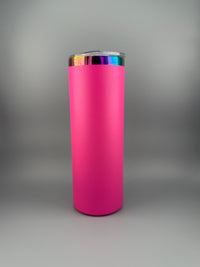 Sippin’ Pretty – 20 Oz Skinny Pink Tumbler (Fully Personalized)