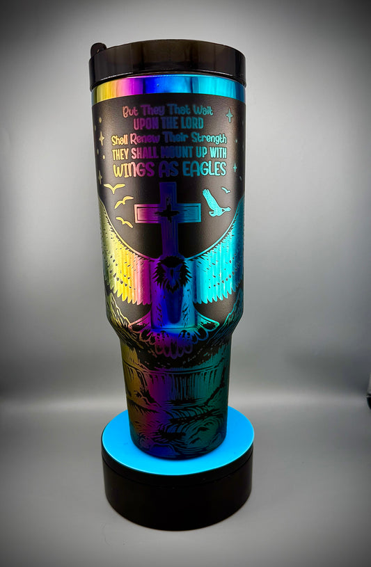 Wings Like Eagles - 40 oz Isaiah 40:31 Tumbler
