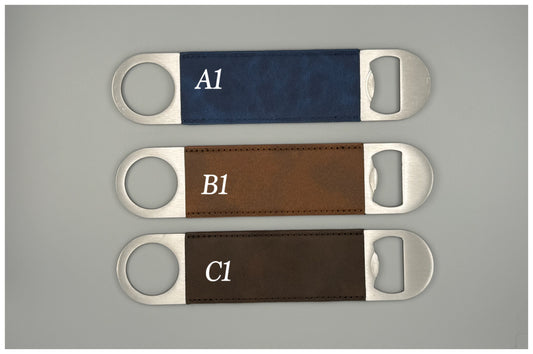 PopMaster Pro – Personalized Heavy-Duty Leather Bottle Opener