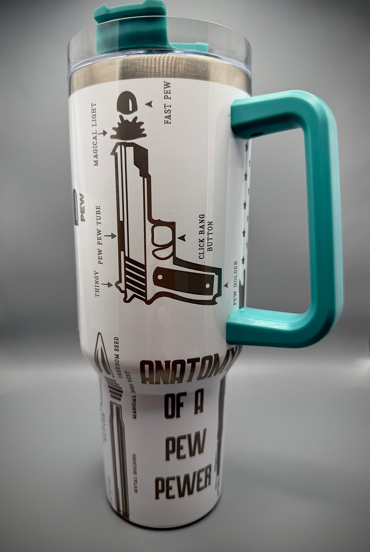 Anatomy of a Pew-Pew Tumbler (40 oz)