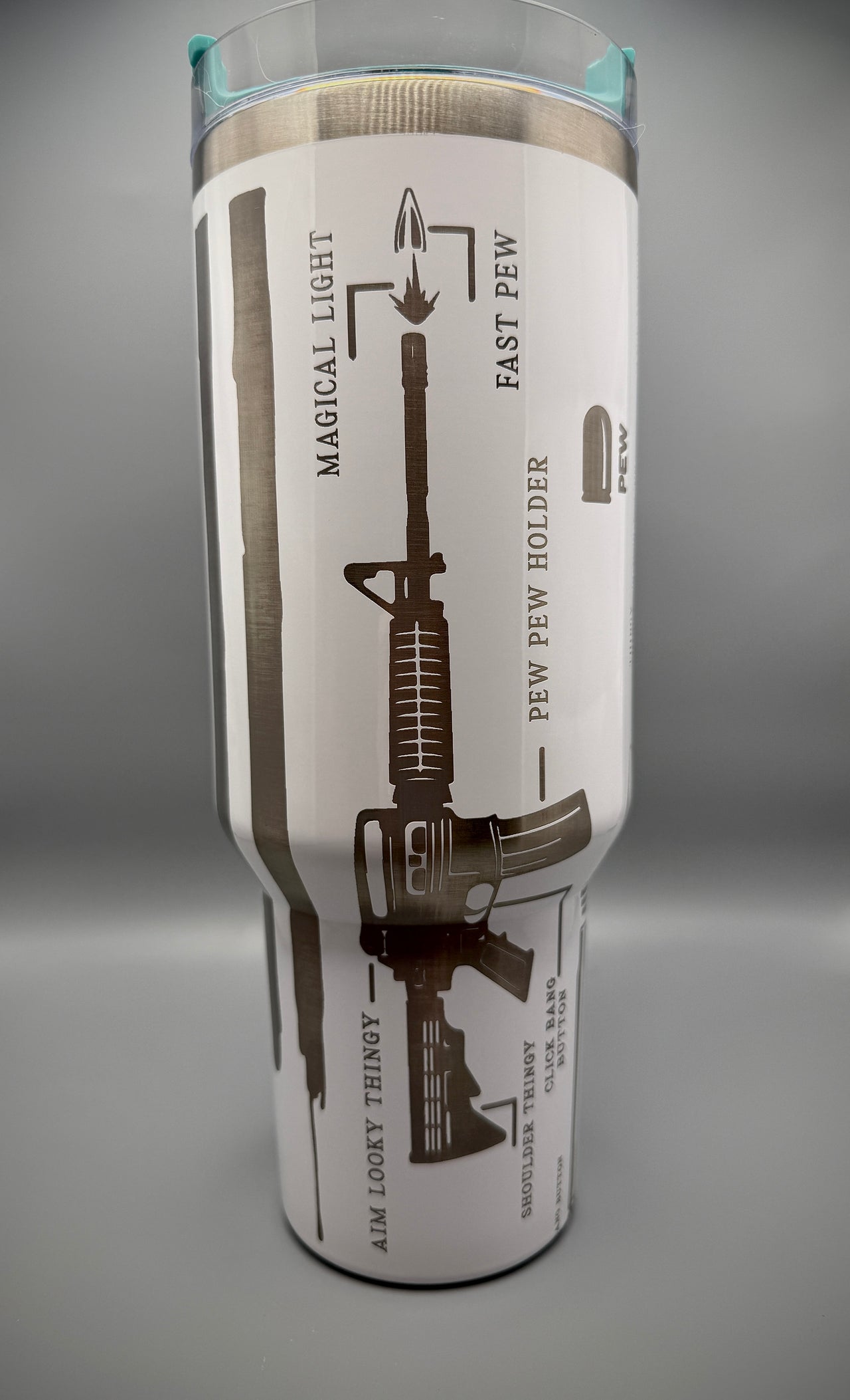 Anatomy of a Pew-Pew Tumbler (40 oz)