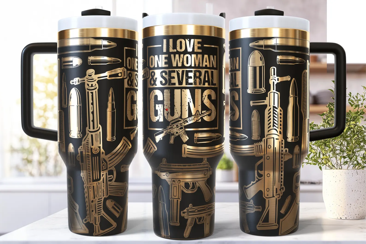 One Woman, Several Guns - 40 oz Tumbler