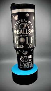 Funny Golf 40 oz Tumbler – Laser Engraved