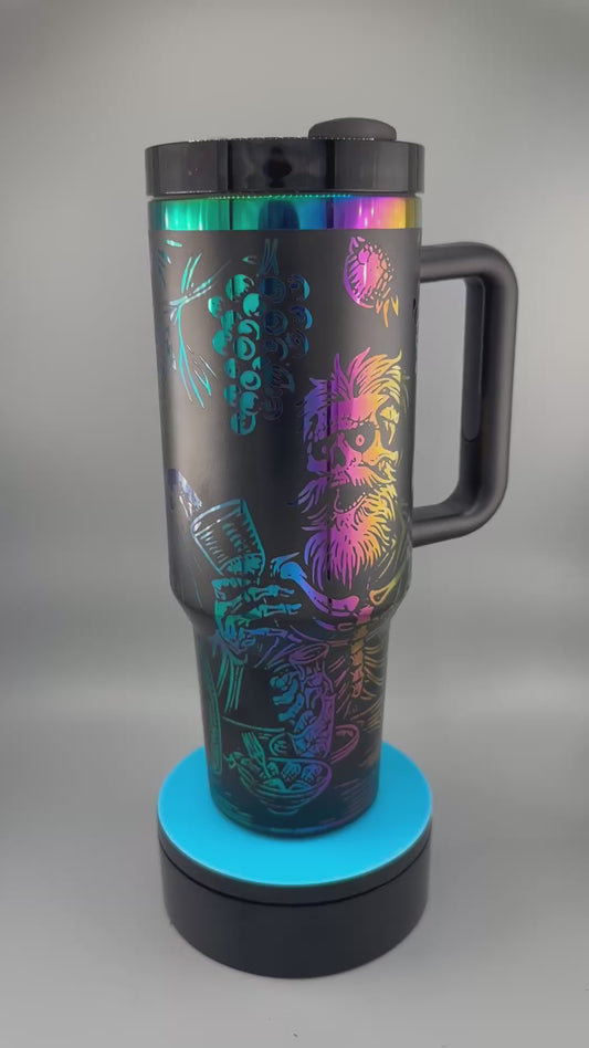 Tipsy Skeleton Tumbler – 40 oz Halloween Edition